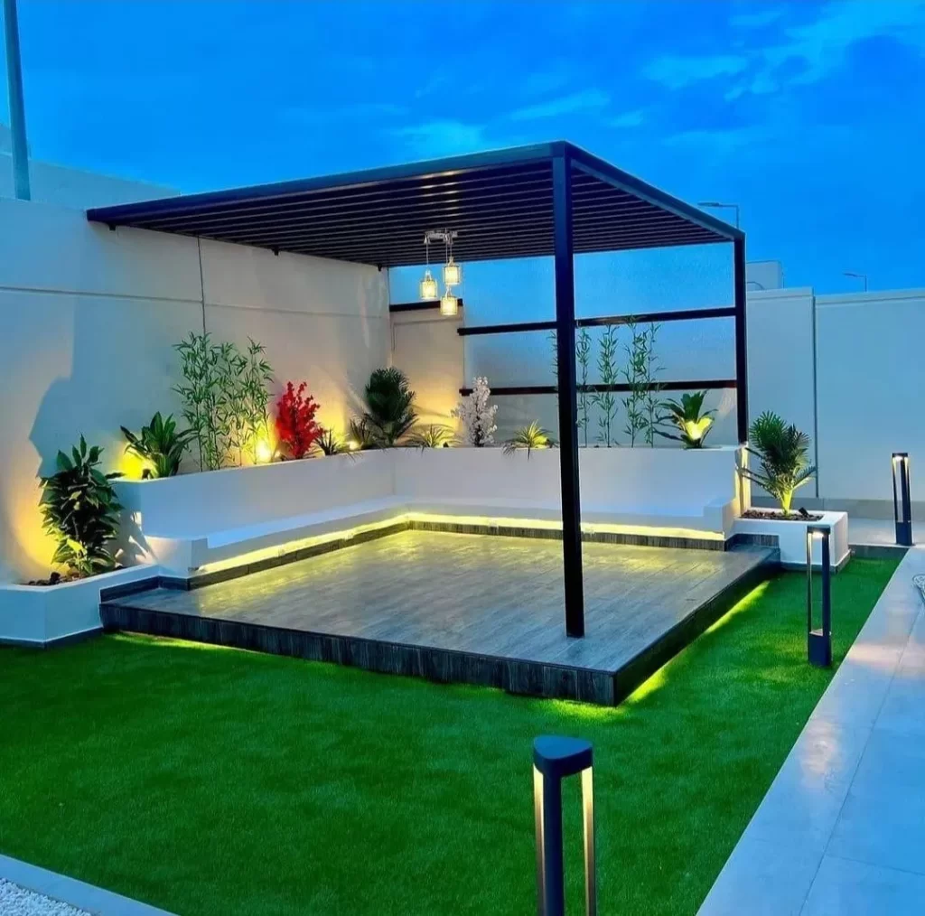 تصميم حدائق عشب صناعي 